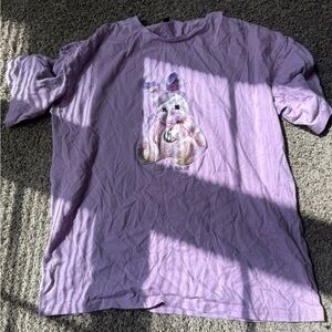 Purple T-Shirt with Bear Graphic